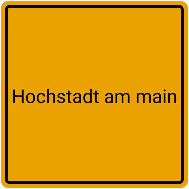 Meldebestätigung Hochstadt am Main